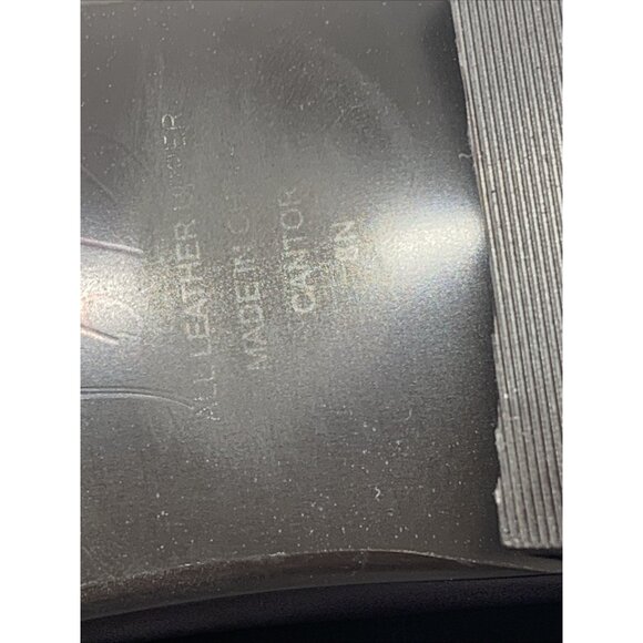 Valerie Stevens Womens All Leather Brown Knee High Boots 8N Zipper Almond Toe - Picture 9 of 10